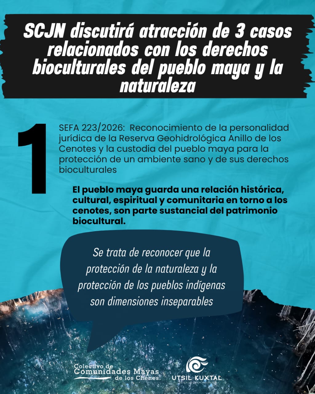 SCJN discutirá atracción de 3 casos relacionados con los derechos bioculturales del pueblo maya y la naturaleza